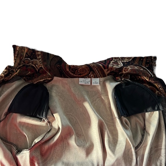 Kim Rogers Signature Petite 70’s Style Collared Button up Shirt Size XLP - Picture 8 of 12